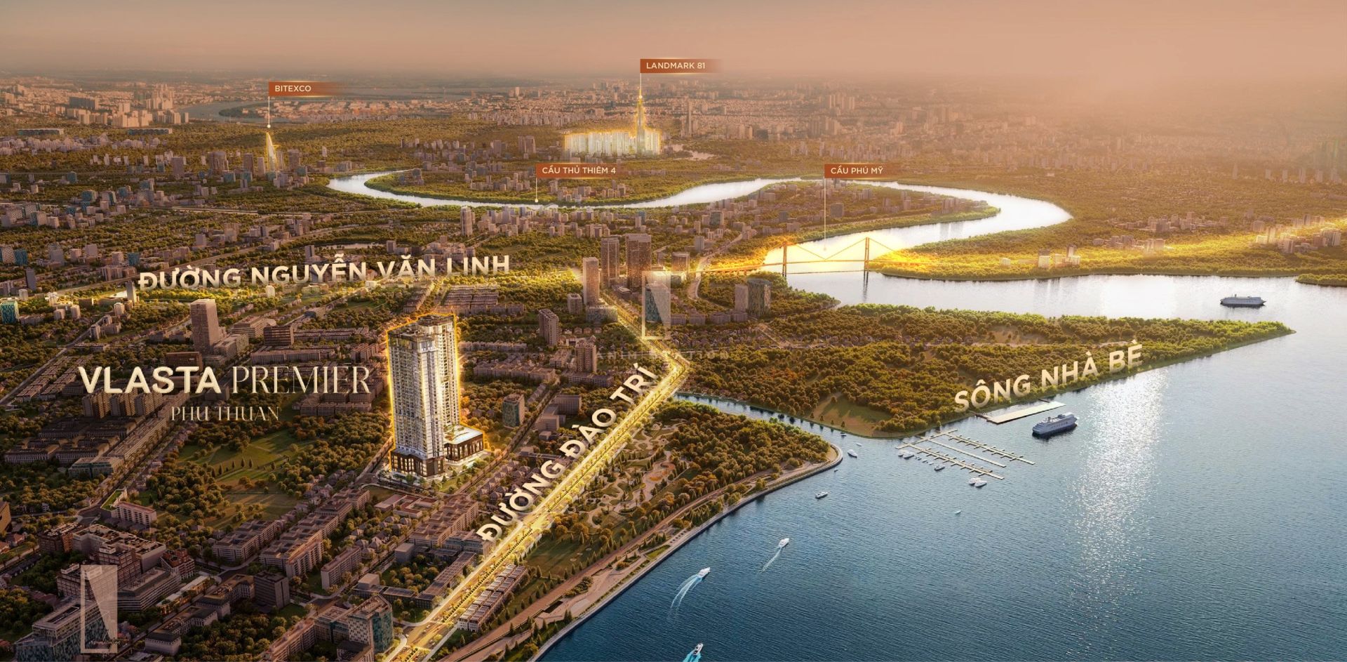Vị trí Vlasta Premier và liên kết vùng